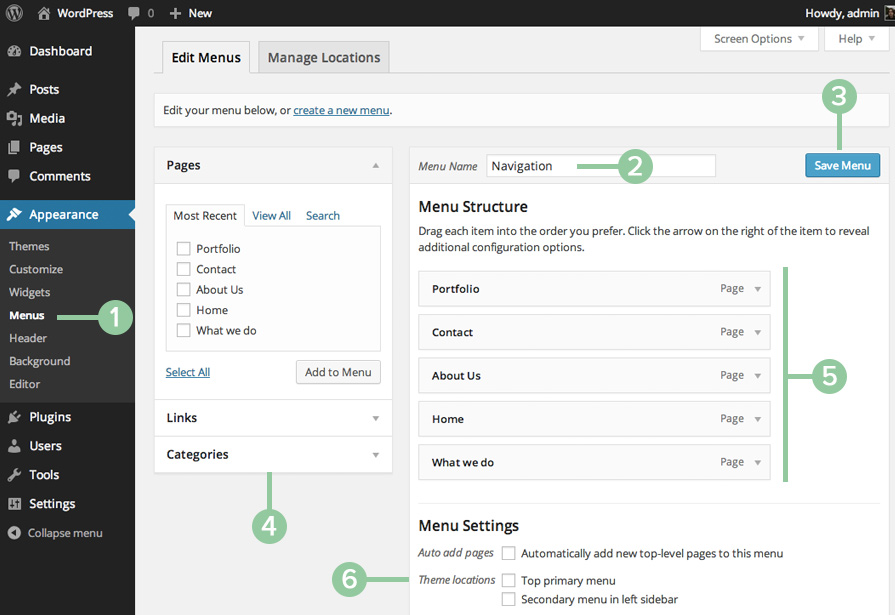 What Are Navigation Menus In Wordpress How To Add Navigation Menus 